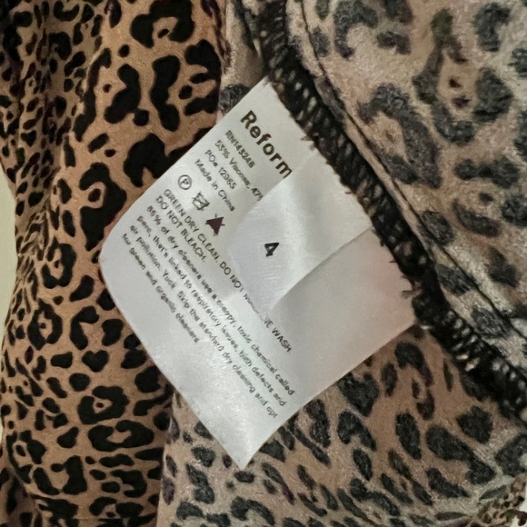 REFORMATION Bia Leopard Print Midi Skirt in Bengal Brown - Picture 9 of 10